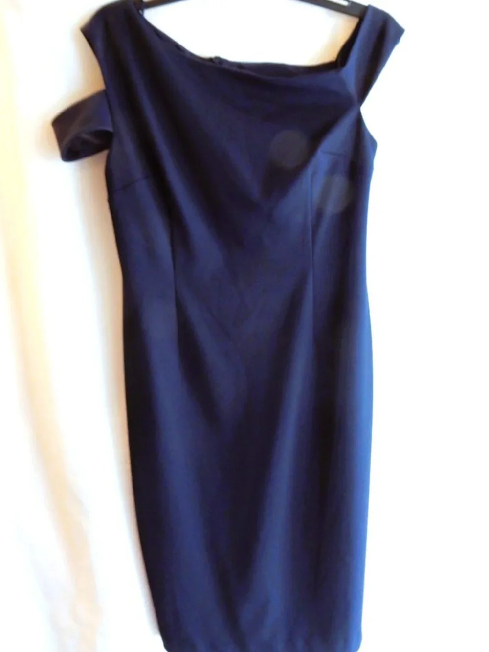 Trini Turk Navy Knit Cold Shoulder Dress in Size 6