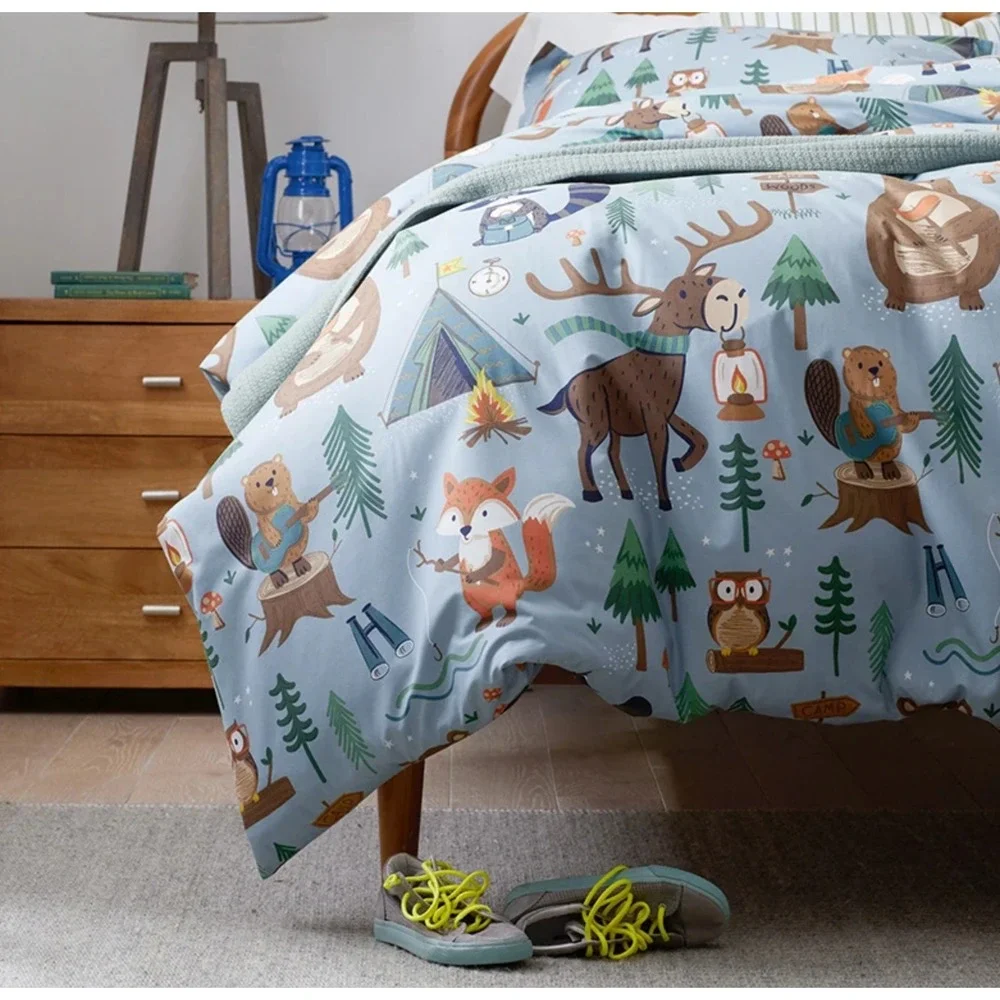 COMPANY KIDS ANIMAL CAMPERS‎ TWIN COMFORTER SET NWT-(COMFORTER WITH 1 SHAM)