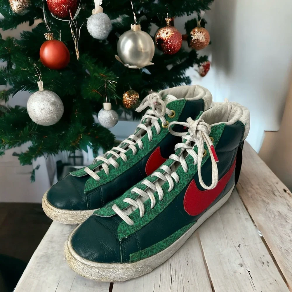 Nike Blazer Mid '77 Vintage GS Christmas Sweater 6Y = Womens Size 8 - DC4410-300