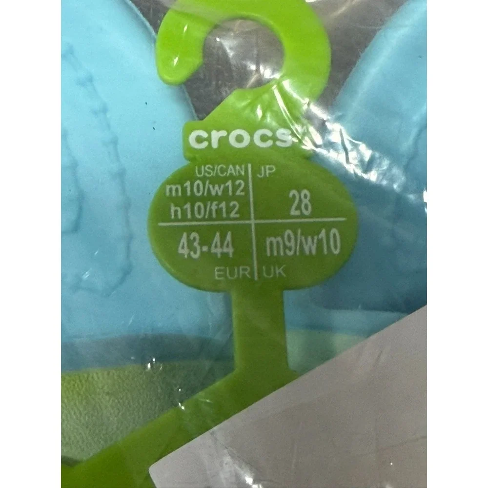 New‎ Crocs Unisex Classic Slide Sandals Blue Men Size 10