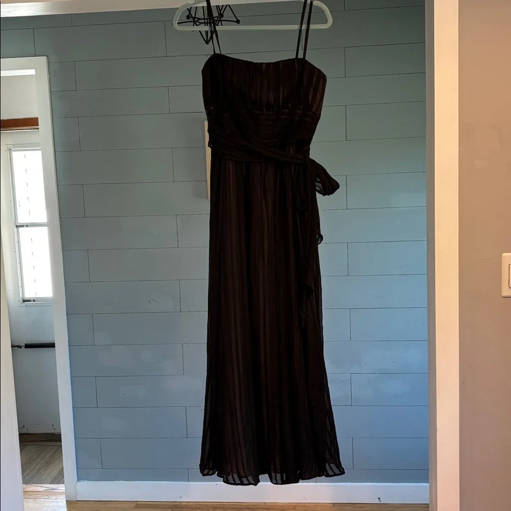 BCBGMaxAzria Timona Silk Strapless‎ Dress