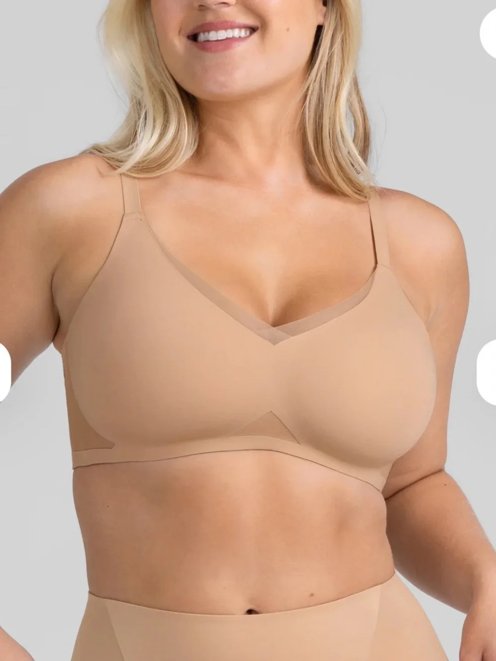 HoneyLove Crossover Adjustable Smoothing Bra In Sand Size XL
