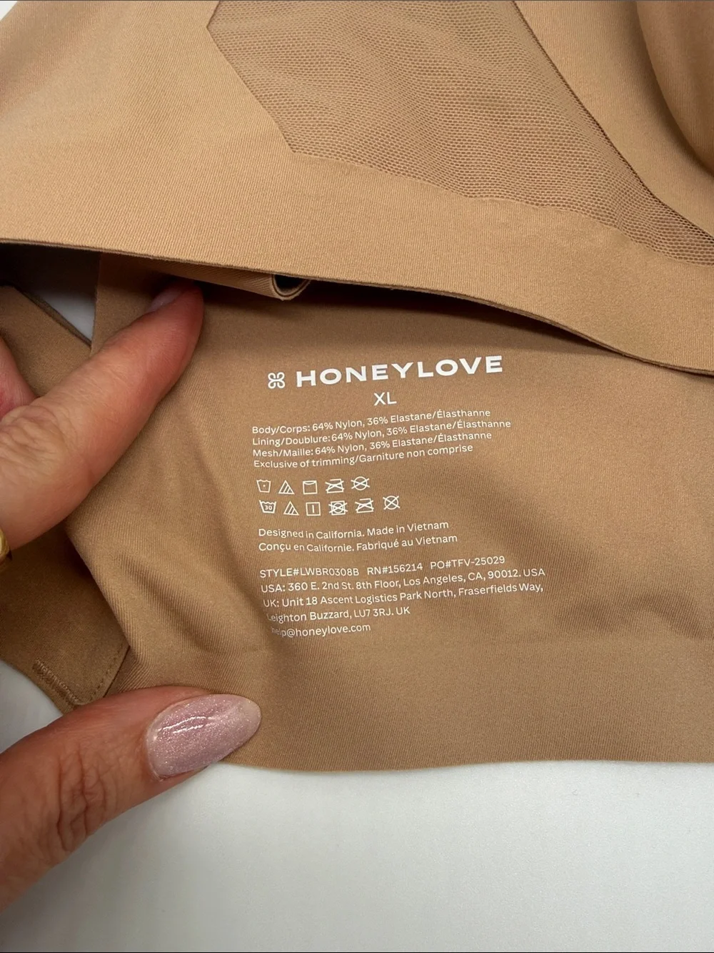 Honeylove crossover adjustable