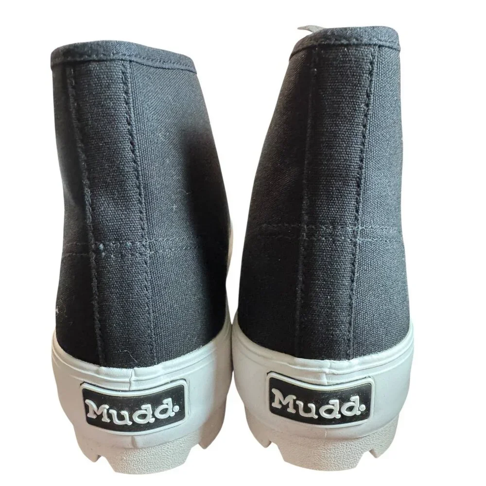 Mudd Women's Jupiter Black High-Top Canvas‎ Sneakers Sz 10 New