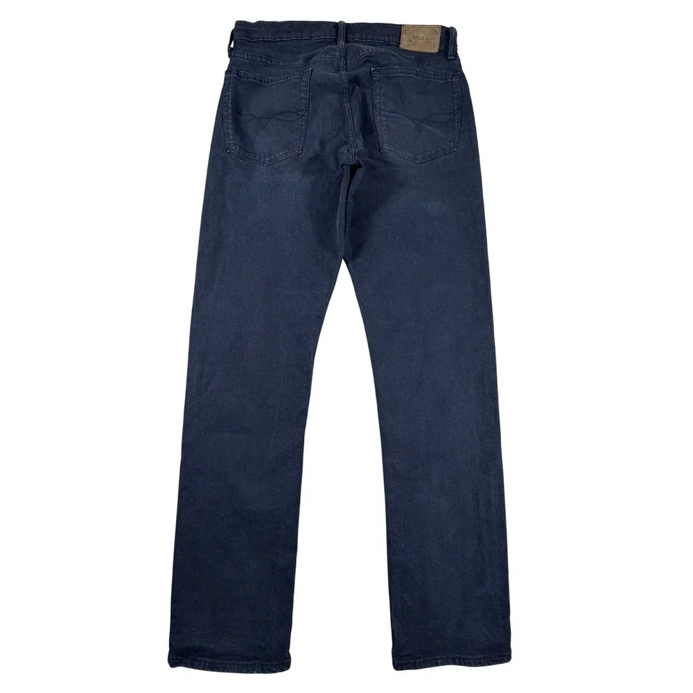 Polo Ralph Lauren Sullivan Slim Jeans Mens 32x34 Navy Blue‎ Dark Wash RN41381