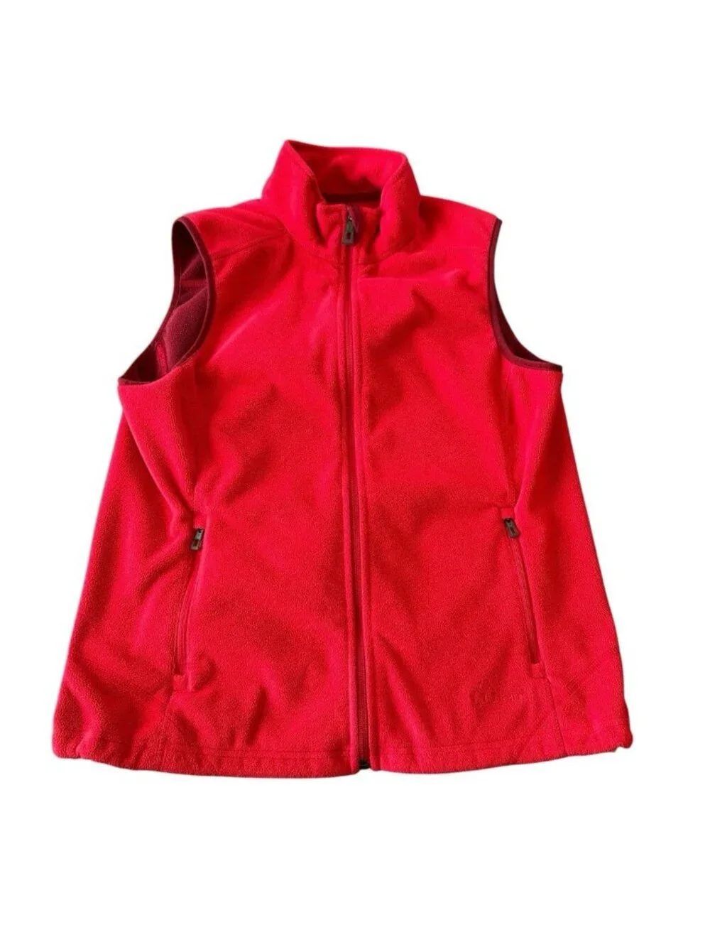 L.L. Bean Vest Womens M‎ Red Gorpcore Polartec Soft Athleisure Outdoors OGCW7