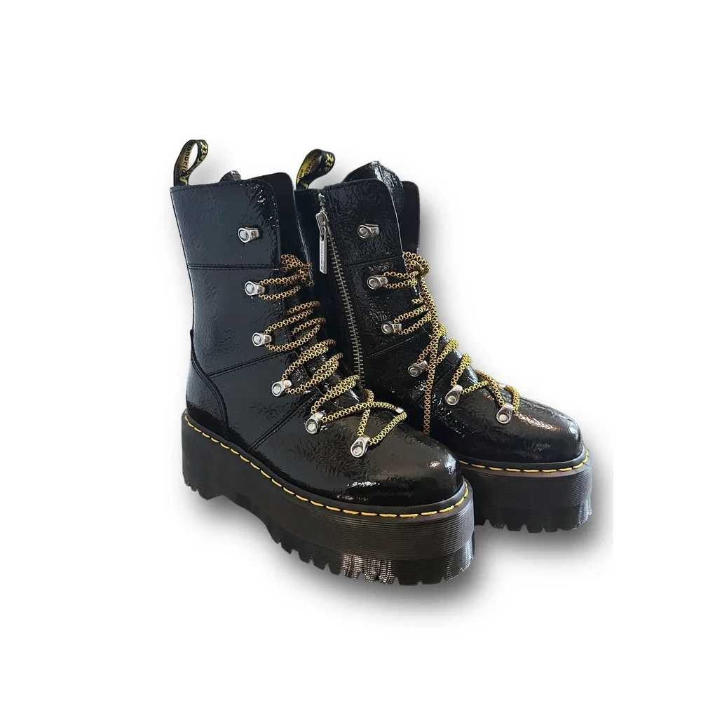 Dr. Martens giraffe completed towering