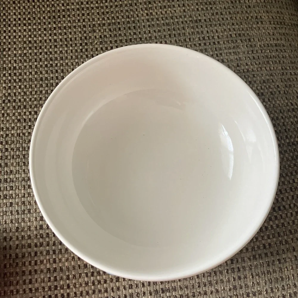 SPODE BAKING DAYS BOWL WHITE w/ Multicolor Polka‎ Dots Hand Decorated 2007