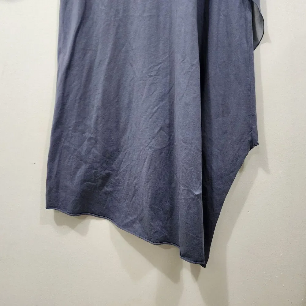 Soft Surroundings Amalfi Dress Storm Grey Lagenlook Layers Sleeveless Petite Med