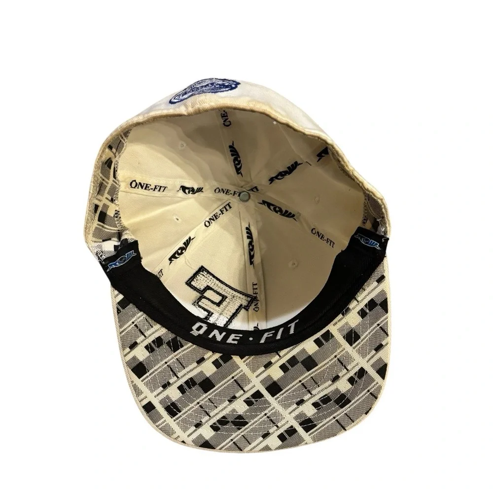 Top Of The World Florida Gators Hat White Black Plaid‎ S/M Y2K
