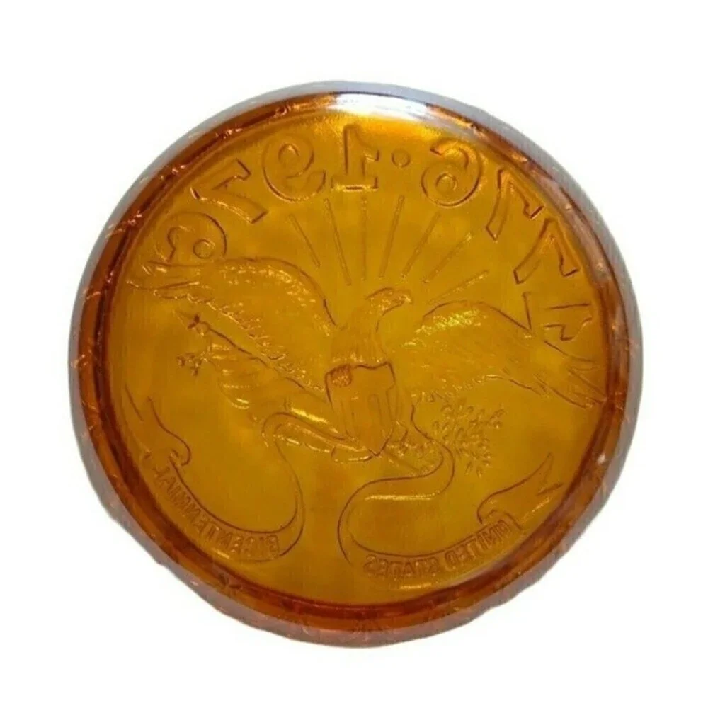 United States Bicentennial 1776 1976 Eagle Shield Carnival Glass Plate