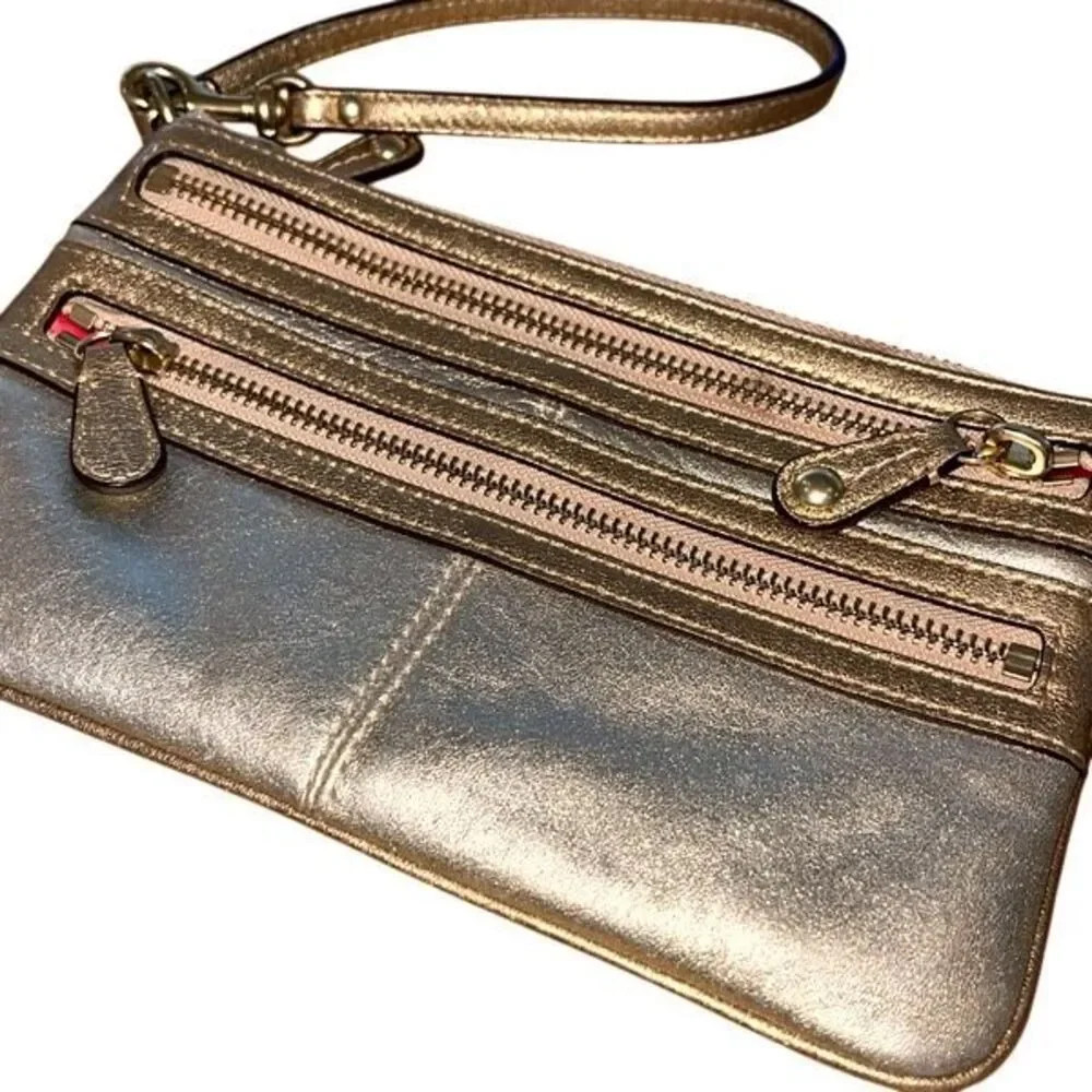 Coach title leather