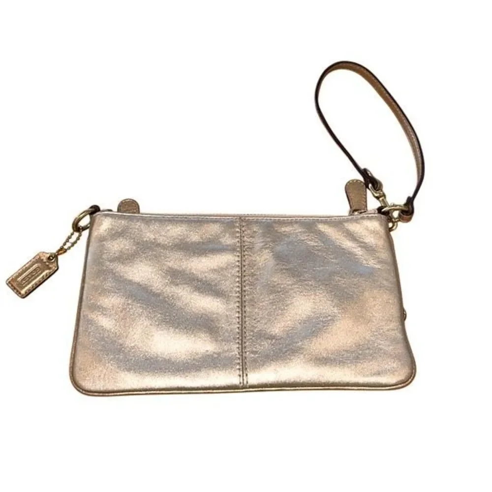Coach title leather