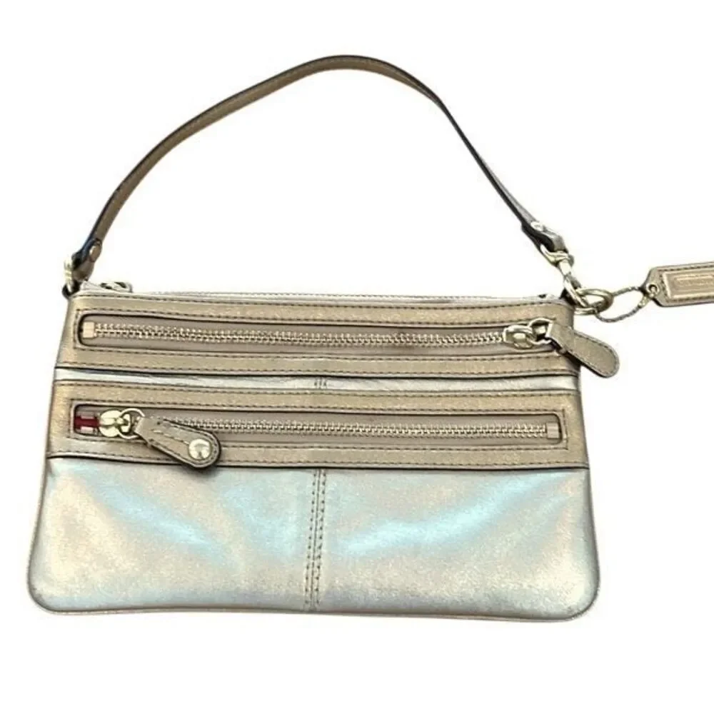 Coach title leather