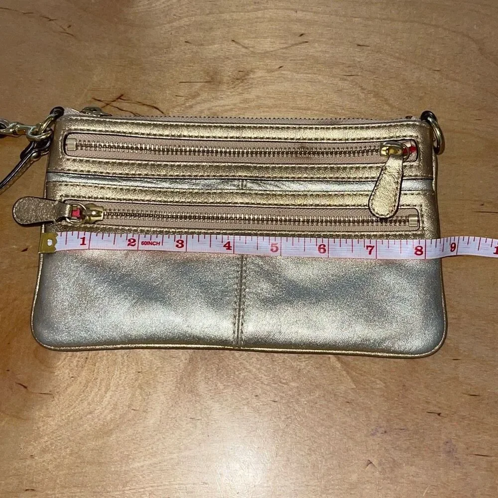 Coach title leather
