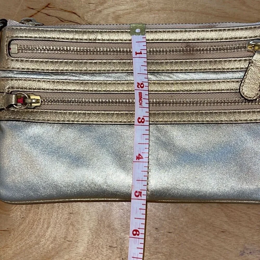 Coach title leather