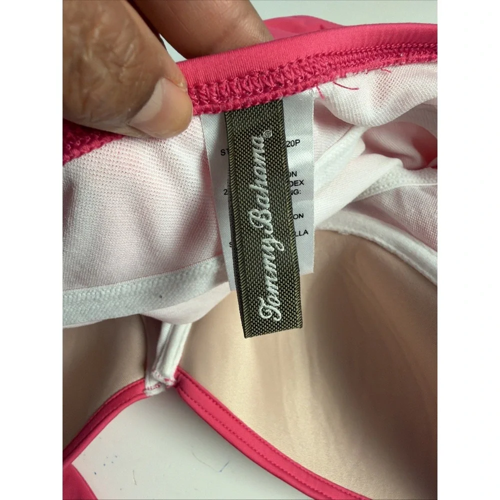 Tommy Bahama Hot Pink Halter Tie One Piece Swimsuit‎ Size 8 Beach Wired