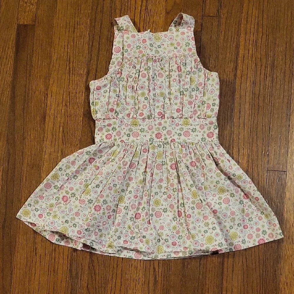 Elephantito Pink and Green Sleeveless Sundress