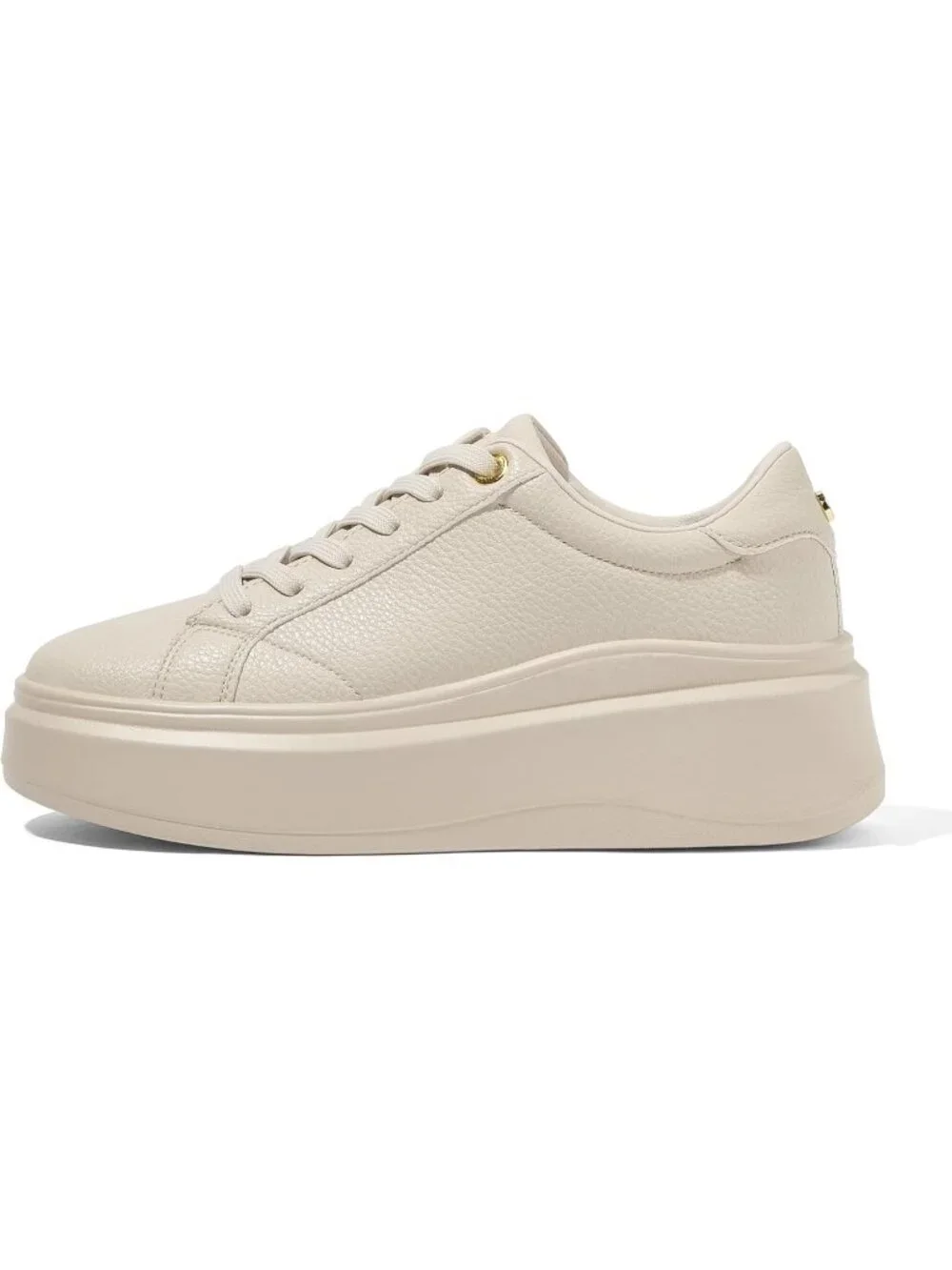 🆕Women's Beige Platform Fashion Sneakers Classic Low Top Thick Sole Casual