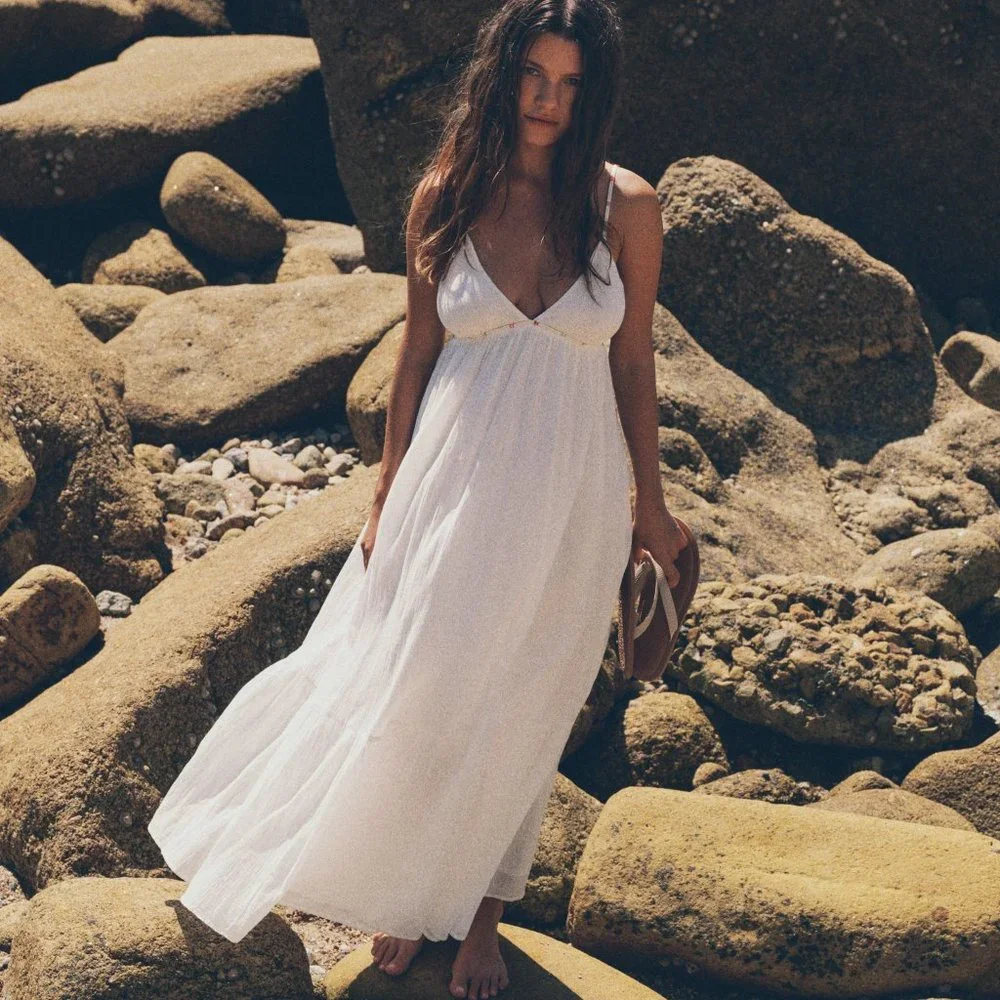Zara white maxi