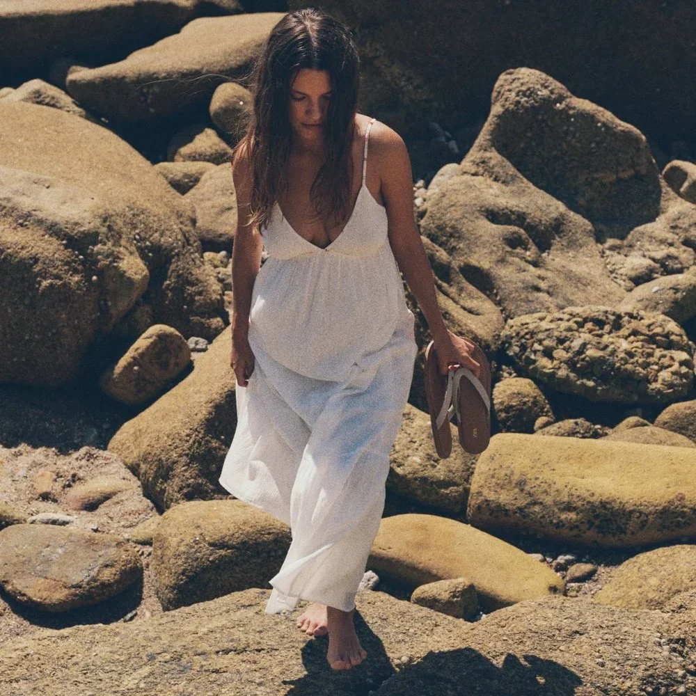 Zara white maxi
