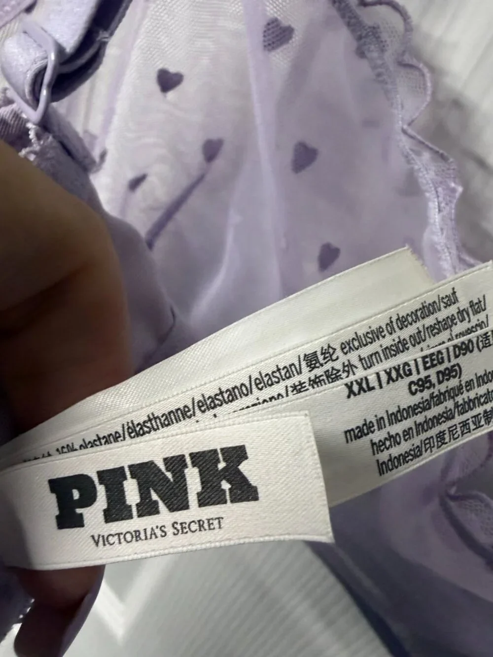 PINK Victorias Secret back flocked comfort