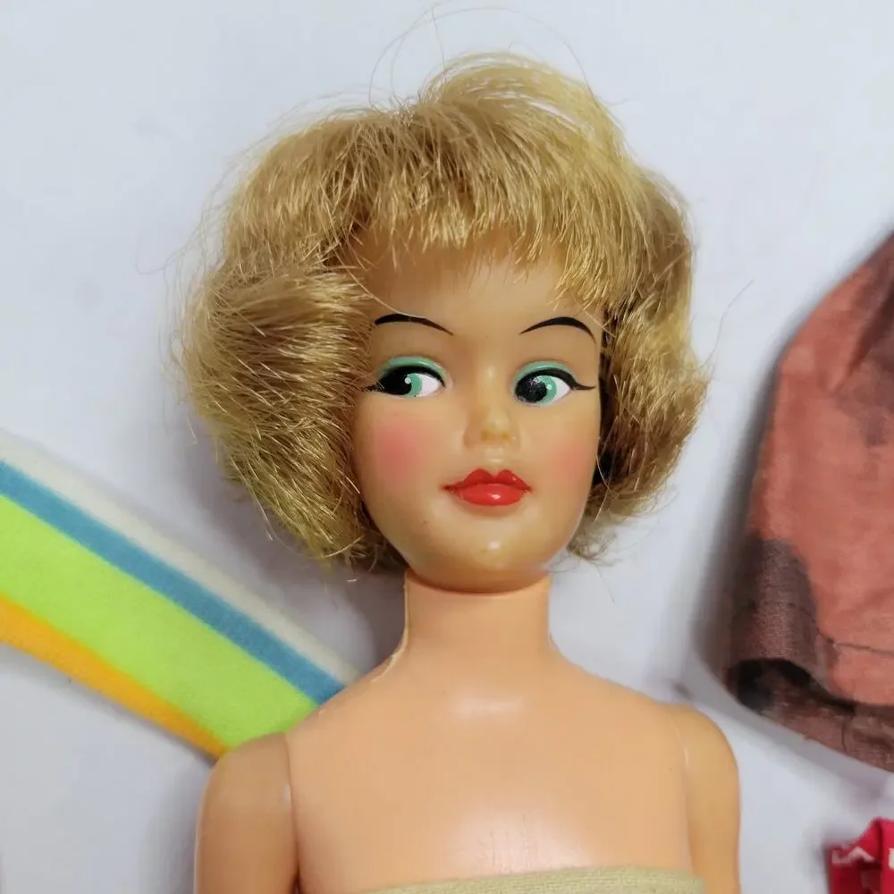 Ideal Toy 60's Misty Doll W12-3 Head w/ 7 handmade outfits Dresses Skirts Pants