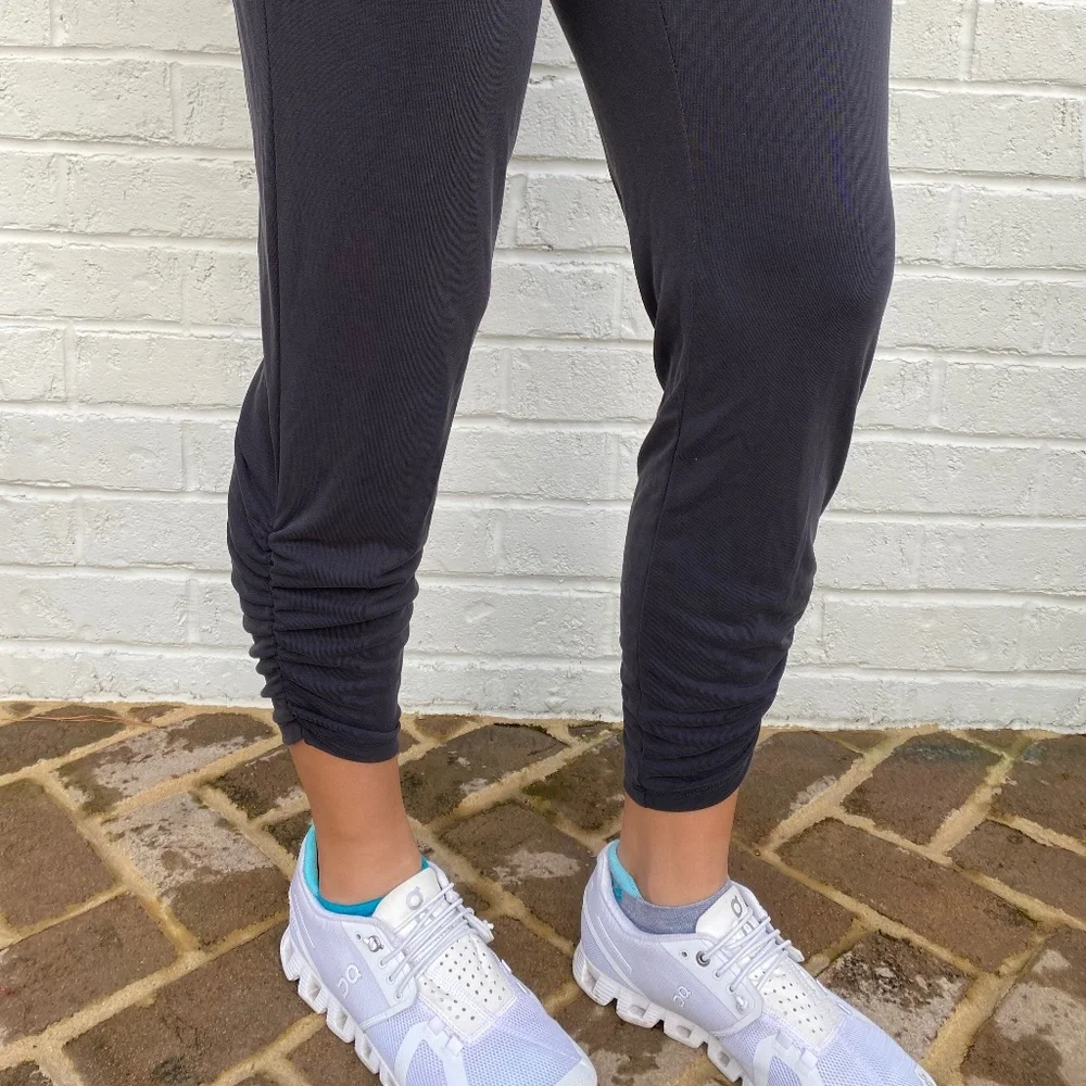 Express joggers crop ruched black XS