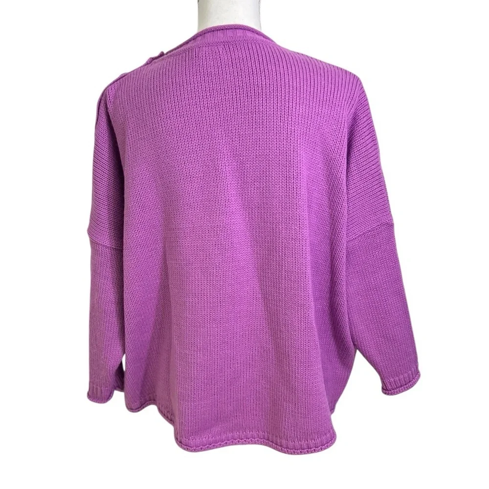 Mersea One Size Light Purple Catalina Sweater Cropped