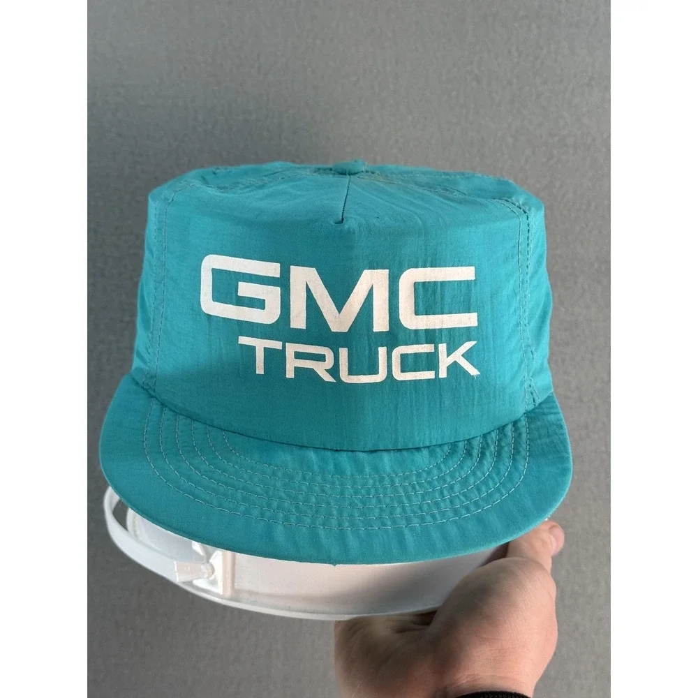 Vintage GMC Truck Swingster Hat‎ Cap Snap Back Mens One Size Blue Nylon USA