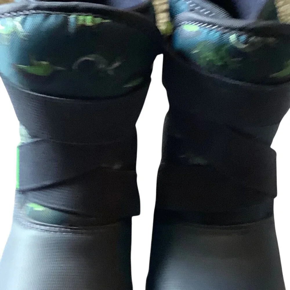 Carters Legolas‎ Boys Dinosaur Print Winter Snow Boots Size 7M