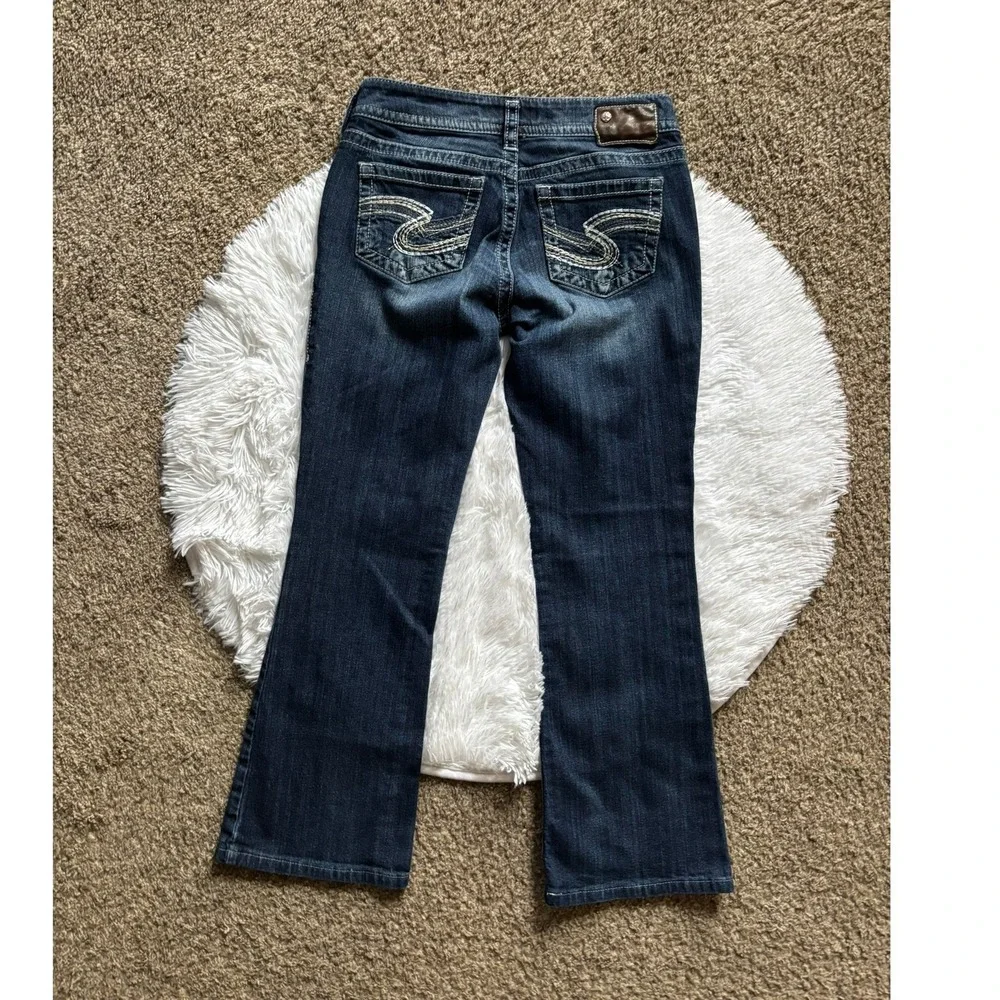 Silver Jeans‎ Suki Jeans Mid Bootcut Dark Wash Denim Western Womens Size 28