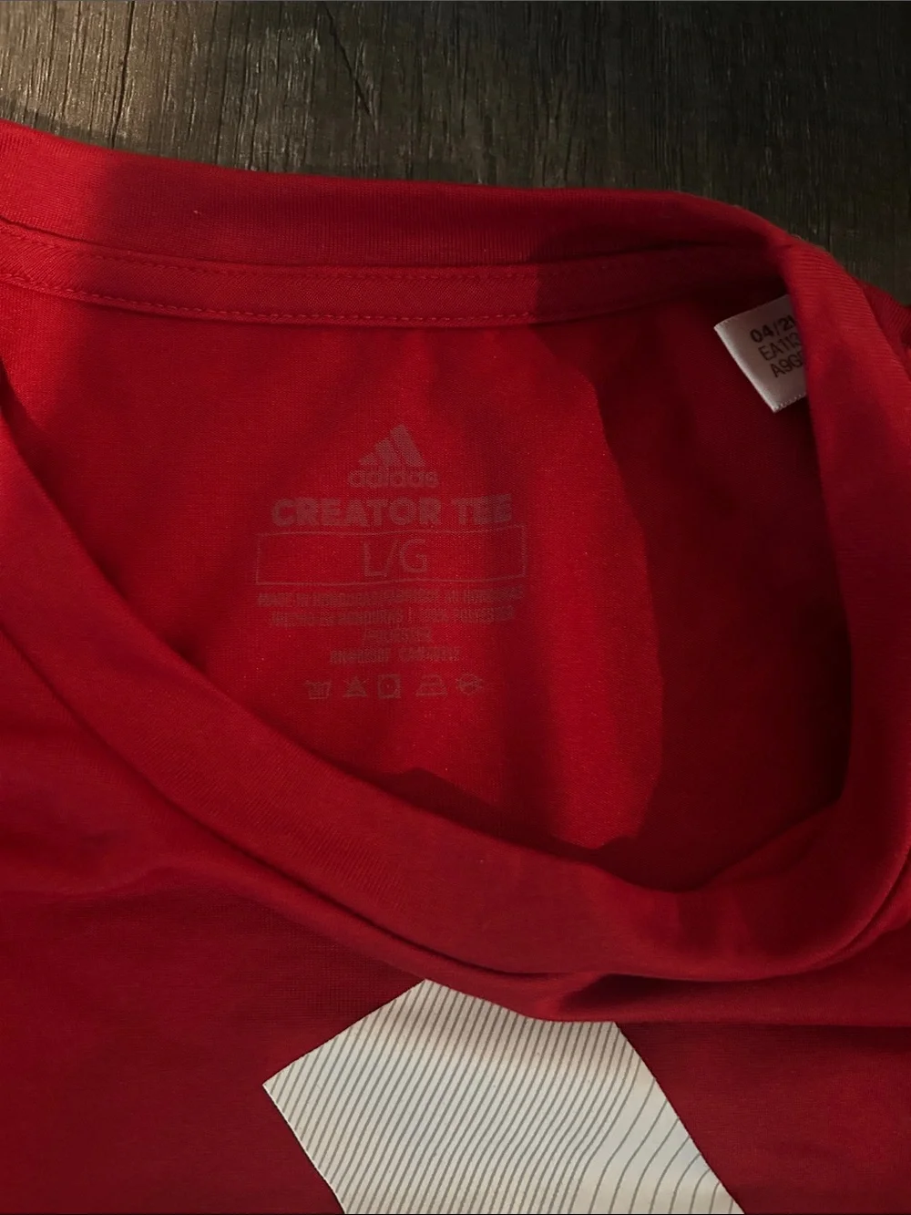 adidas red shirt