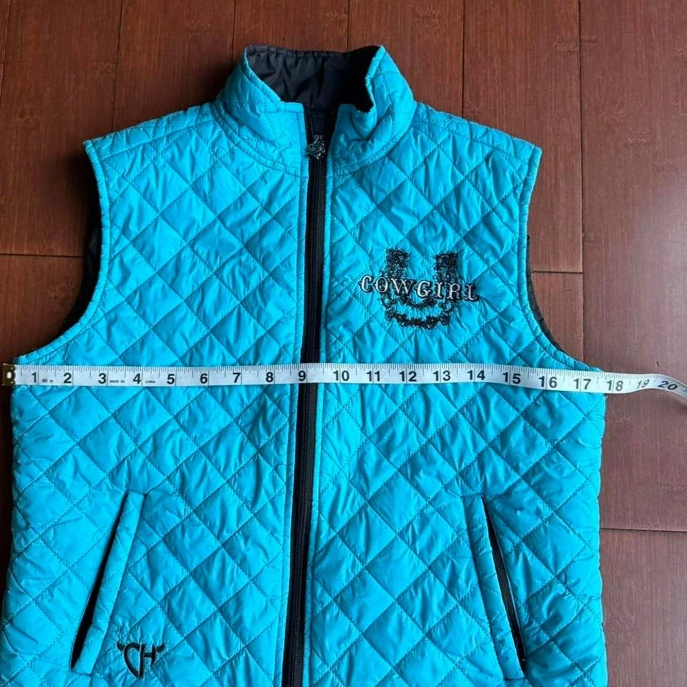N/A blue quilted