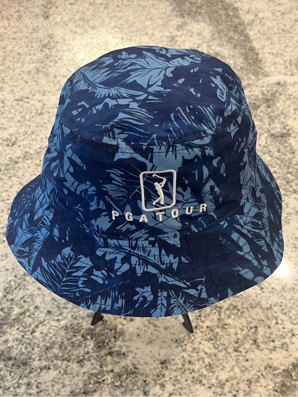 PGA Tour Reversible Bucket Hat Peacock / Dark Blue One Size