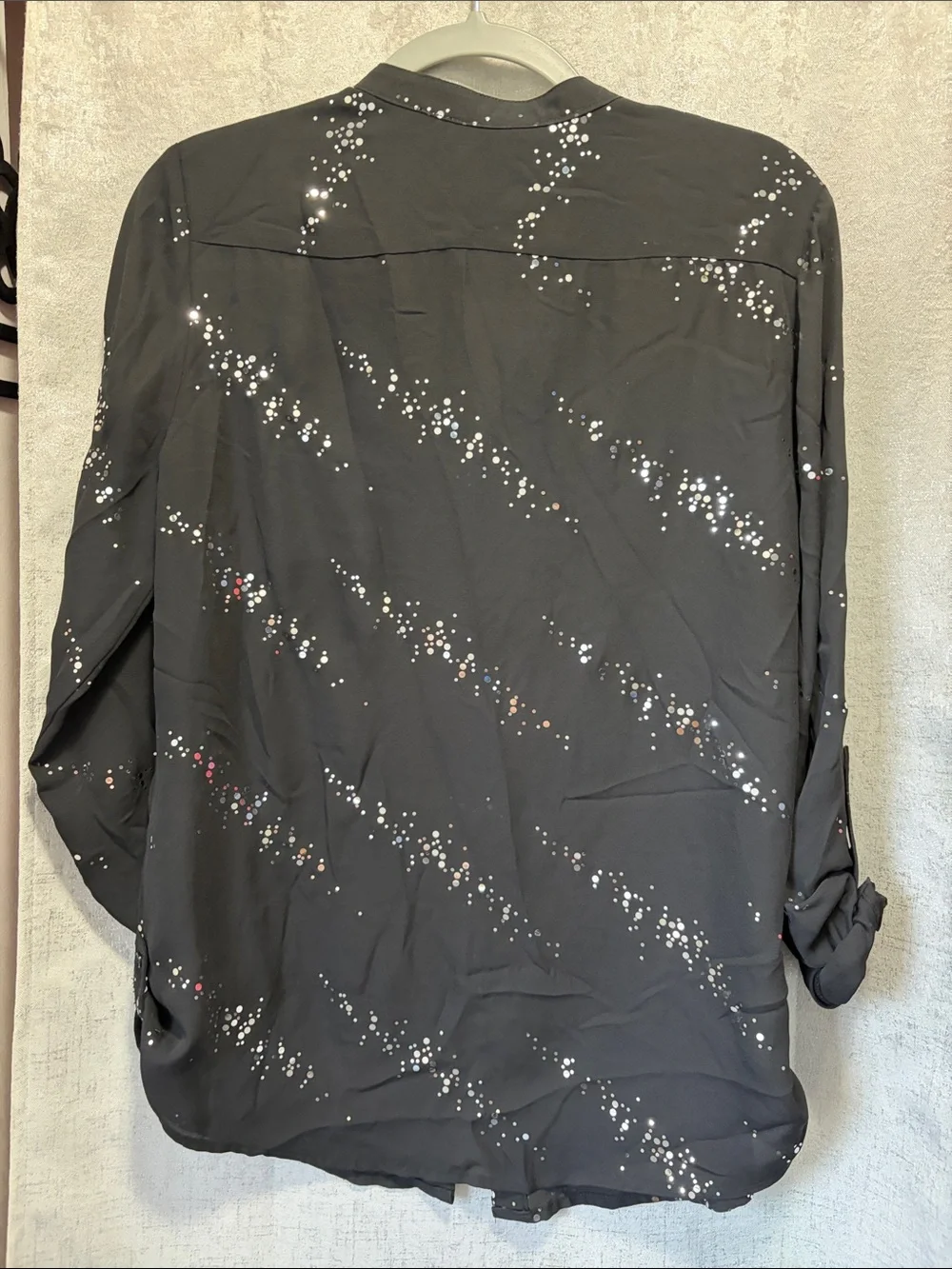Notations scattered shirt chest