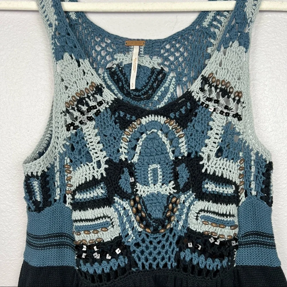 Free People sleeveless crochet