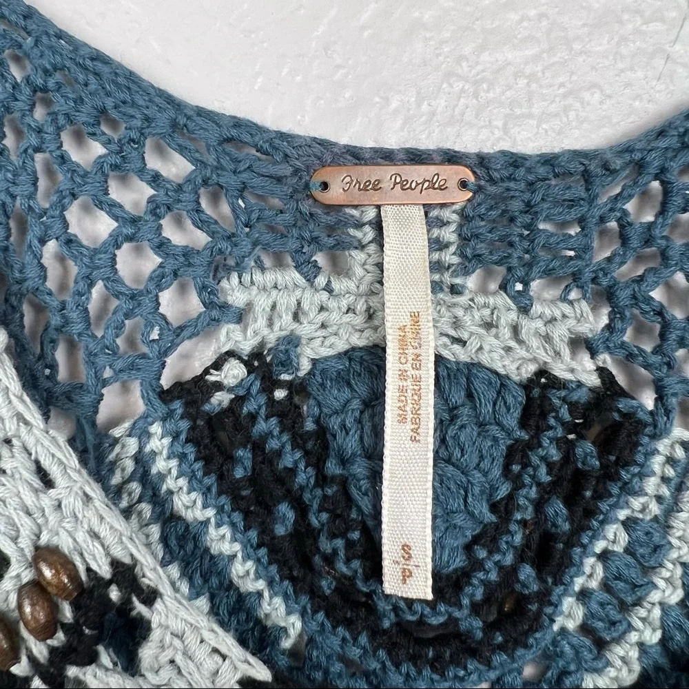 Free People sleeveless crochet