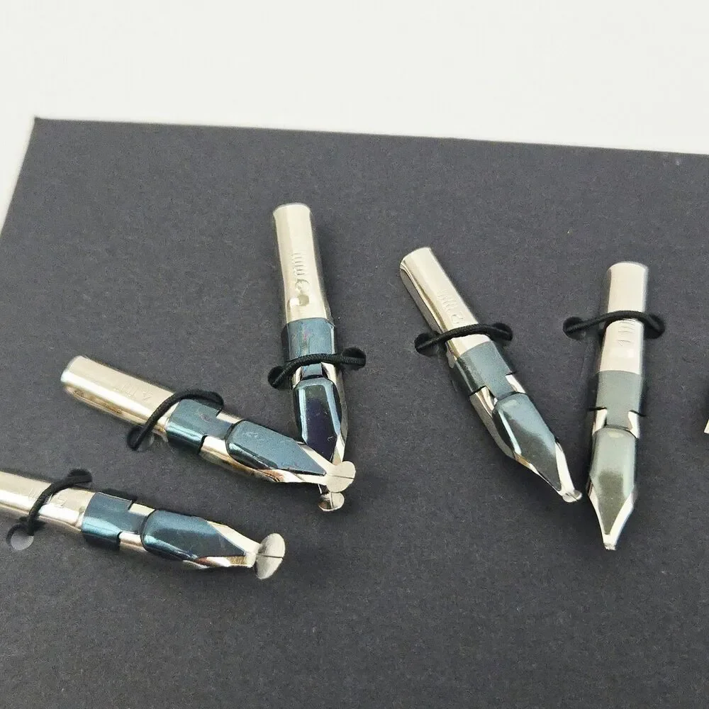 Beginner Calligraphy Set Starter Kit w/ Wooden Dip Pen 2 Ink Bottles Steel Nibs