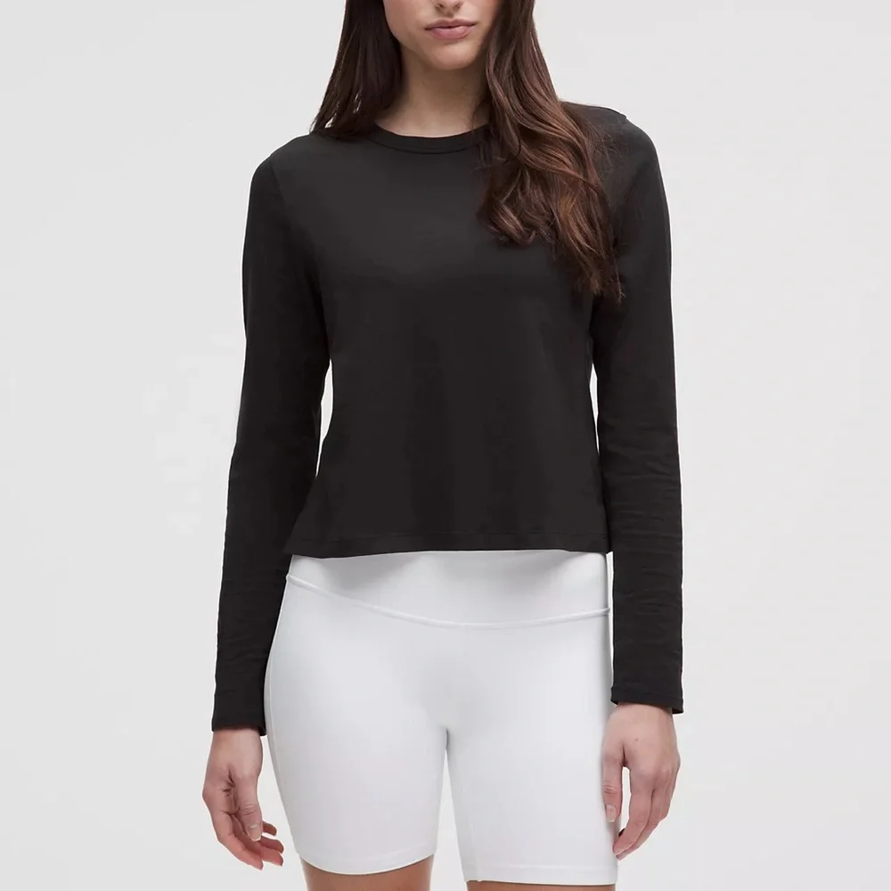 Lululemon Classic-Fit Cotton-Blend Long-Sleeve Shirt | Black