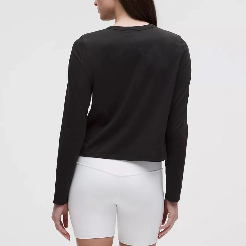 Lululemon Classic-Fit Cotton-Blend Long-Sleeve Shirt | Black