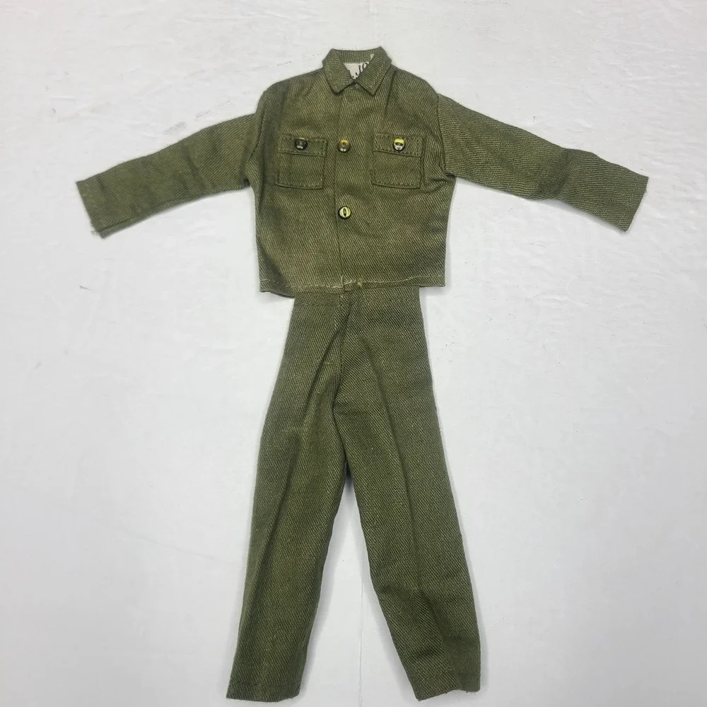 Vintage GI Joe Adventure Team Talking Commander Outfit Green Jacket Pants Hasbro