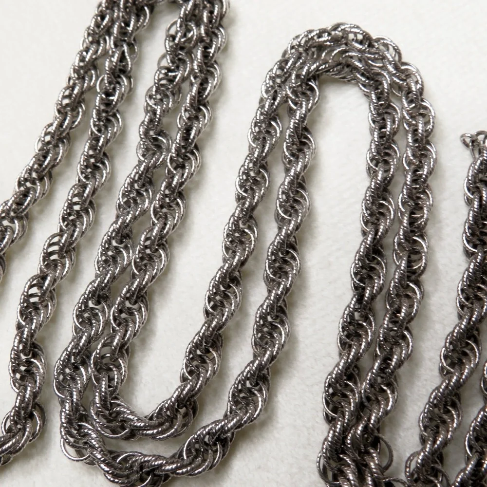 Vintage B.A.B. Sterling Silver 5.1mm Rope Chain Necklace 31” 37.09g