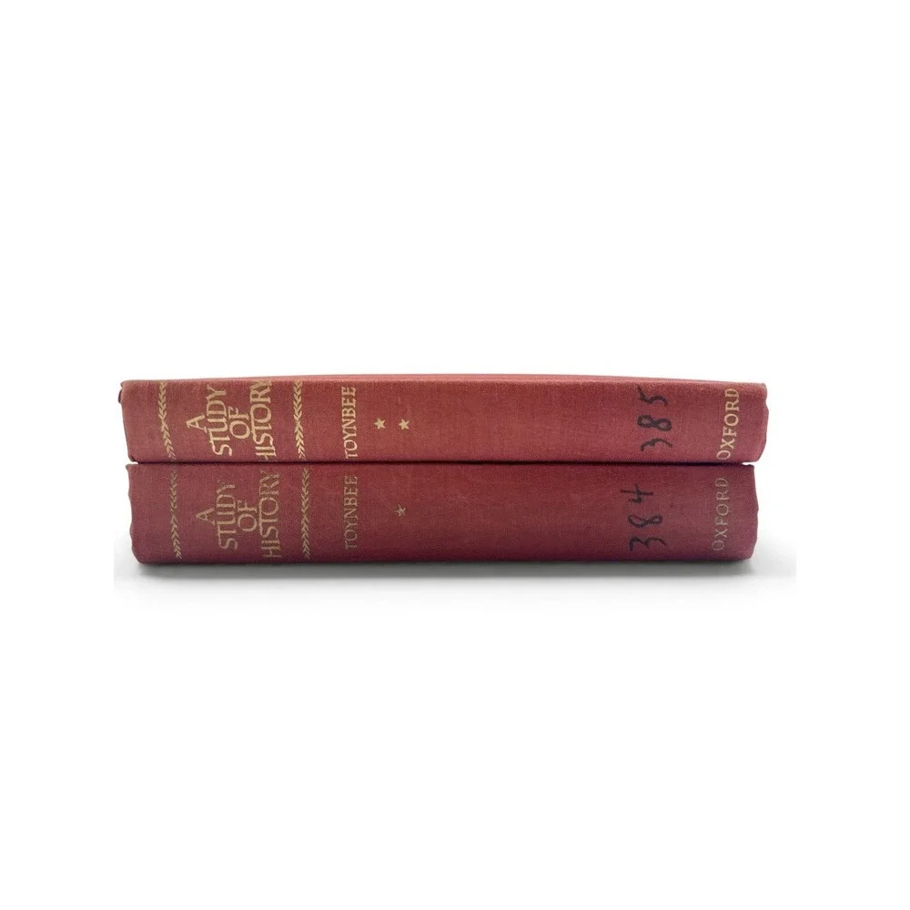 A Study of History Arnold J Toynbee 2 Volume Abridgment 1957-58 Hardcovers
