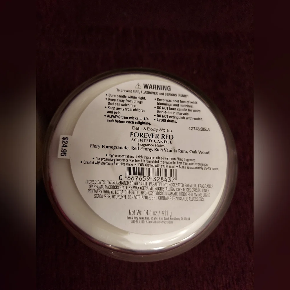 Bath & Body Works forever red