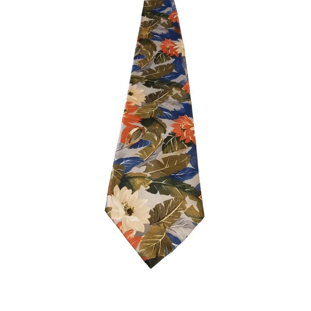 Vintage‎ Wembley Colorful Floral Neck Tie 100 % Polyester Business Wedding Work