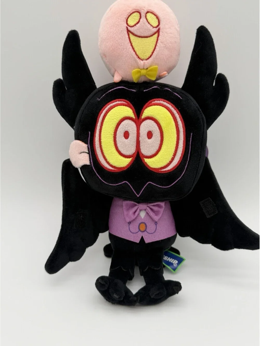 makeship Squishmallows Barnaby Ghost Owl Glow in Dark Plush Black/Purple Small