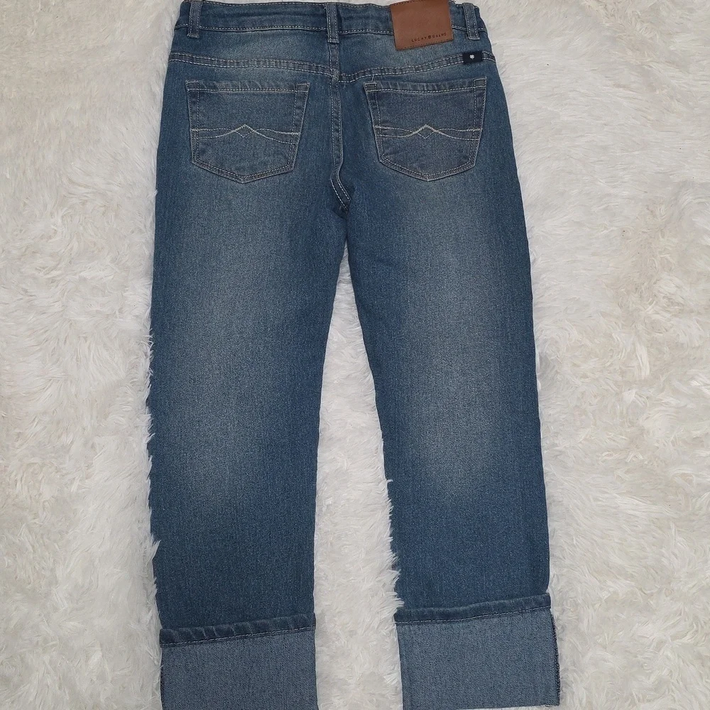Lucky Brand Cropped Dylan Boyfriend Jean. Girls Size 10