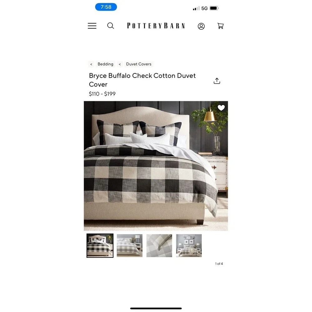 Pottery Barn shams comforter
