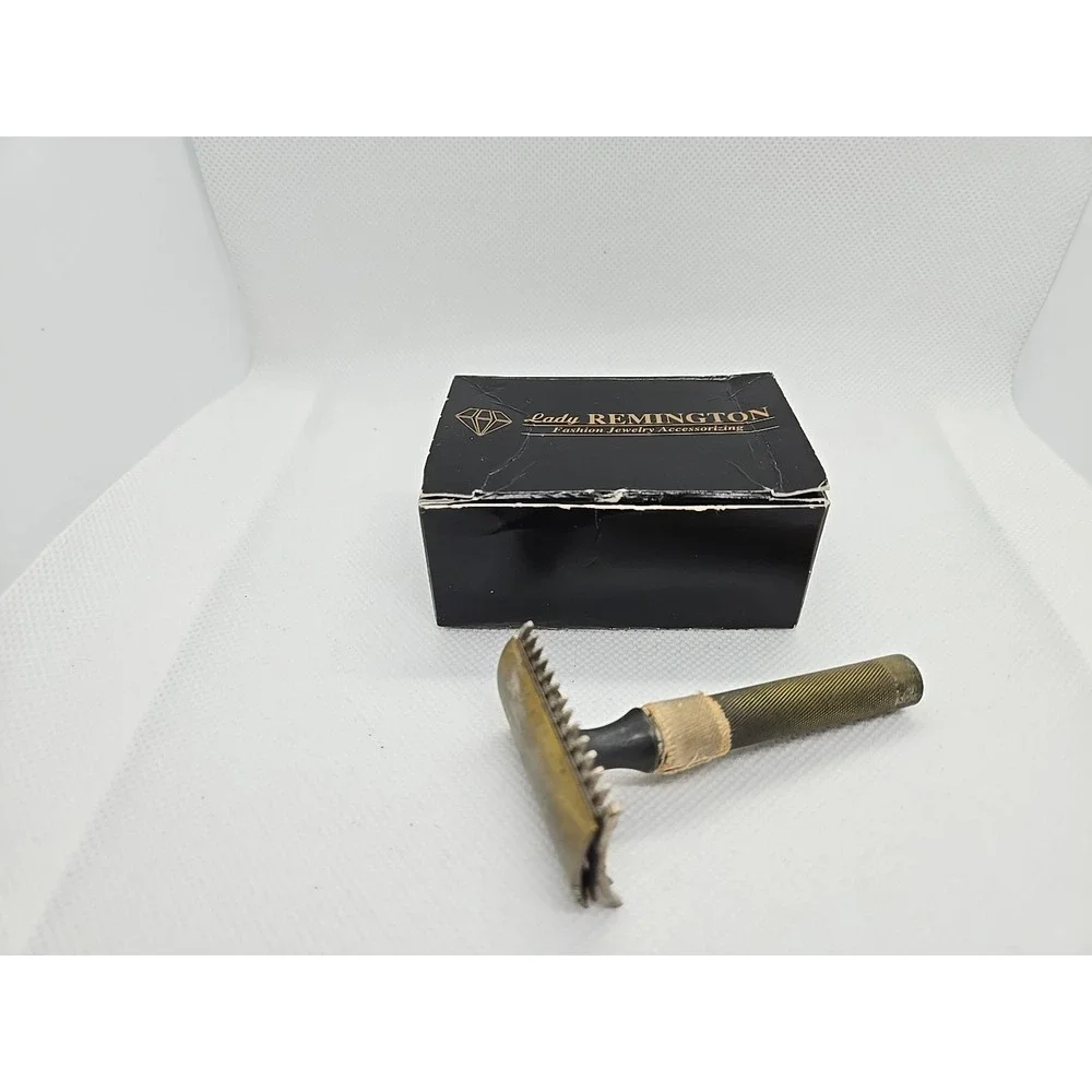 Vintage Antique 1912 Gillette Lady‎ Remington safety razor 3 piece